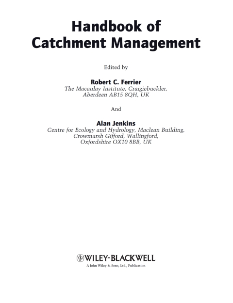Handbook of Catchment Management 