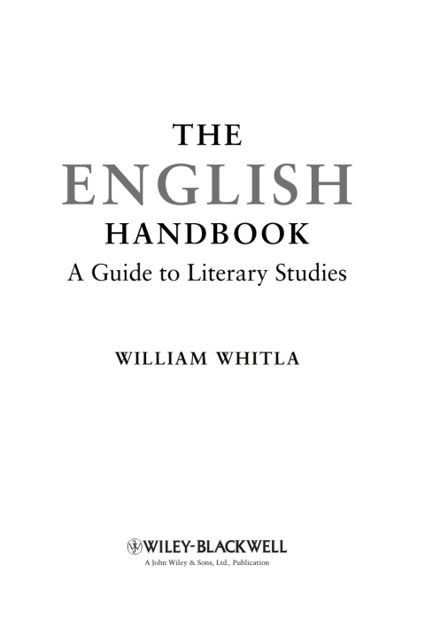 Cover image for book The English Handbook
