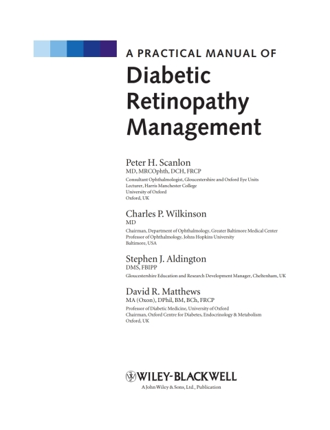 Cover image for book A Practical Manual of Diabetic Retinopathy Management