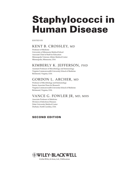Staphylococci in Human Disease 