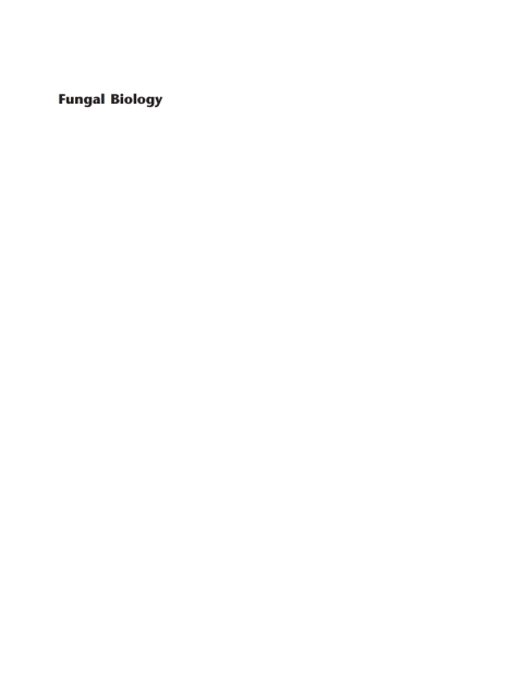 Cover image for book Fungal Biology