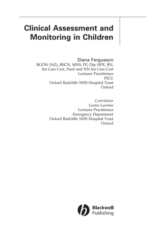 Clinical Assessment and Monitoring in Children
