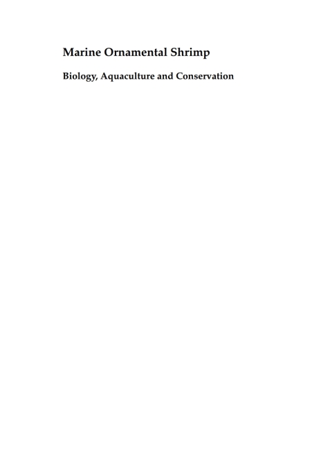 Cover image for book Marine Ornamental Shrimp