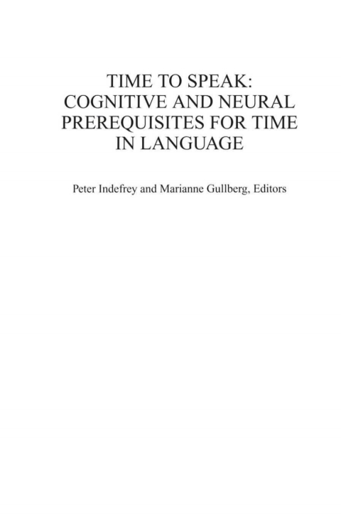 Cover image for book Time to Speak