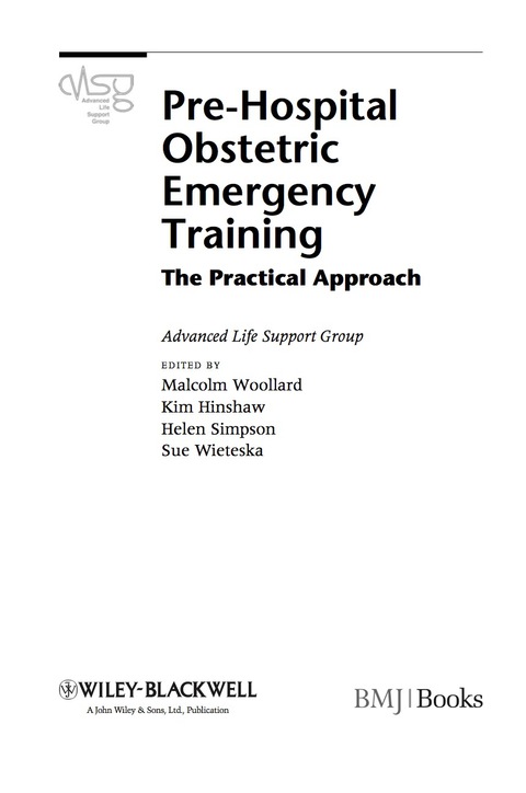 Cover image for book Pre-hospital Obstetric Emergency Training: The Practical Approach