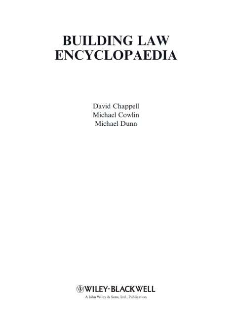 Building Law Encyclopaedia 