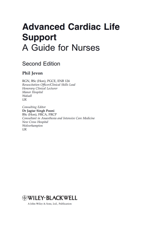 Cover image for book Advanced Cardiac Life Support