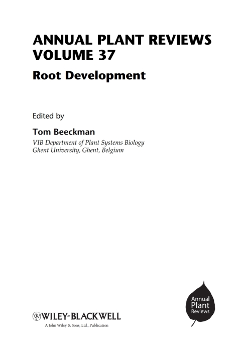 Cover image for book Annual Plant Reviews, Root Development