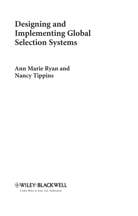 Cover image for book Designing and Implementing Global Selection Systems