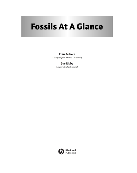 Cover image for book Fossils at a Glance