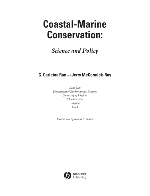 Cover image for book Coastal-Marine Conservation: Science and Policy