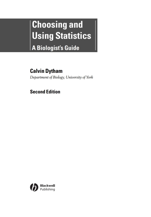 Cover image for book Choosing and Using Statistics