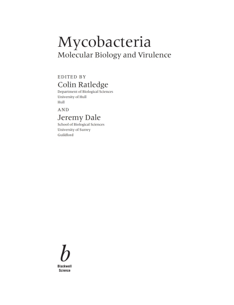 Cover image for book Mycobacteria
