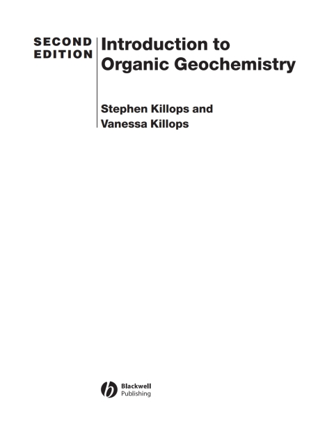 Cover image for book Introduction to Organic Geochemistry