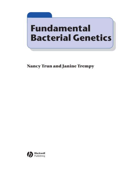 Cover image for book Fundamental Bacterial Genetics