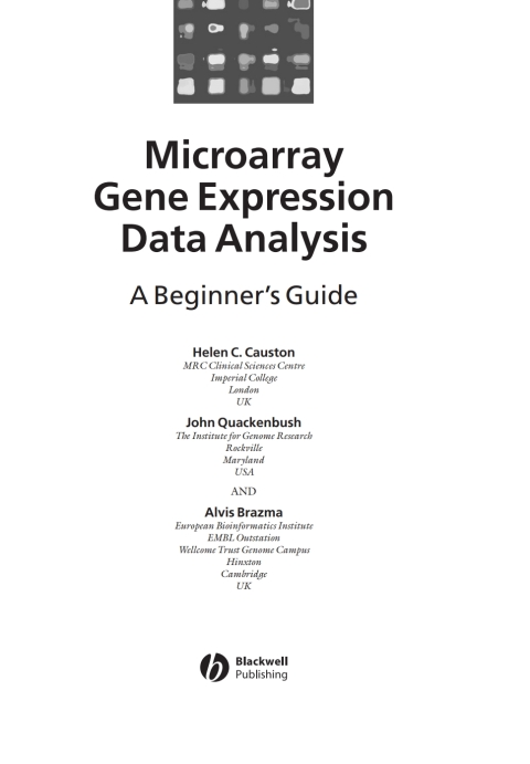 Microarray Gene Expression Data Analysis: A Beginner's Guide 