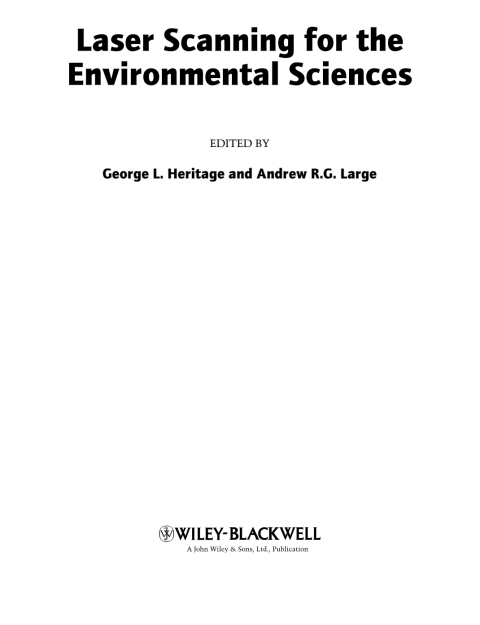 Laser Scanning for the Environmental Sciences 