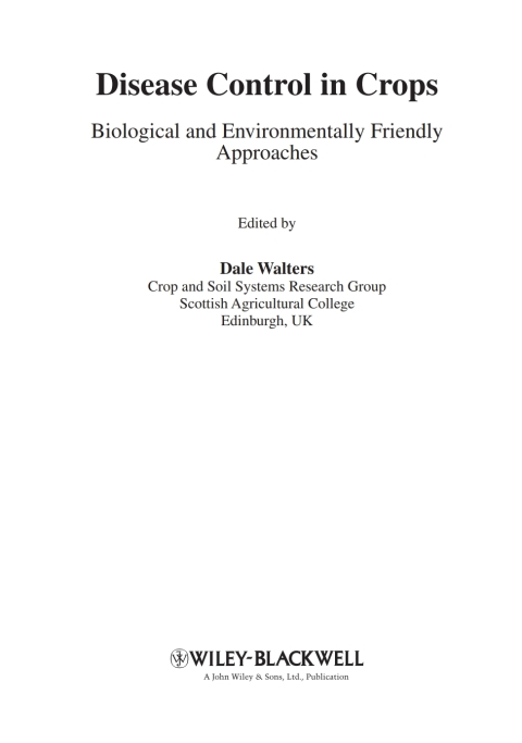 Disease Control in Crops 