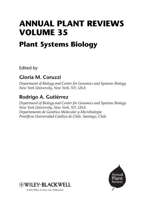 Cover image for book Annual Plant Reviews, Plant Systems Biology