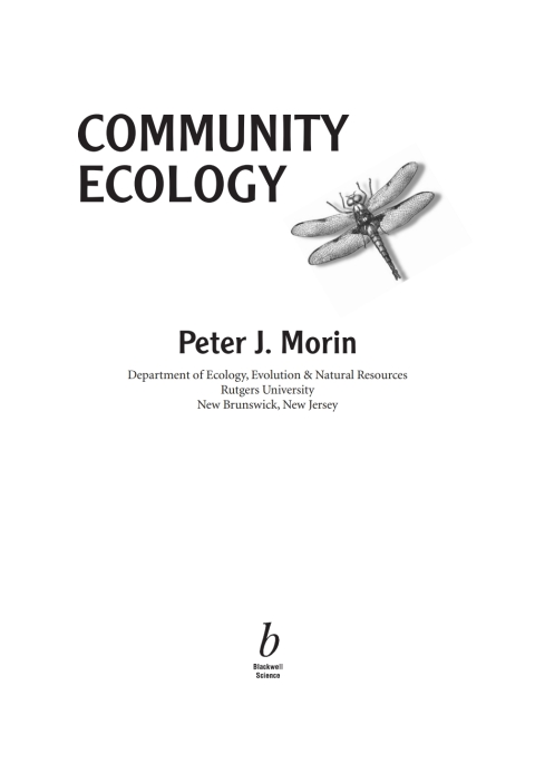 Cover image for book Community Ecology