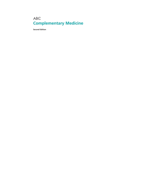 Cover image for book ABC of Complementary Medicine