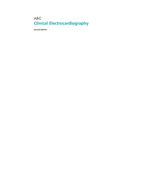 ABC of Clinical Electrocardiography 