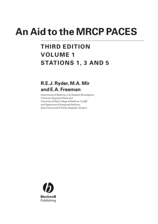 An Aid to the MRCP PACES