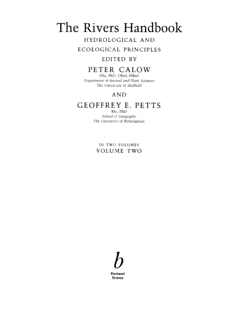 Cover image for book The Rivers Handbook