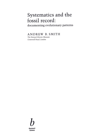 Systematics and the Fossil Record
