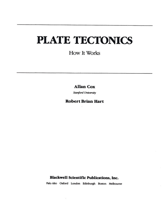 Plate Tectonics How It Works