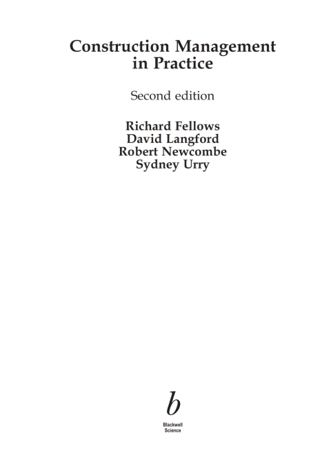 Construction Management in Practice 