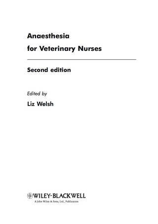 Anaesthesia for Veterinary Nurses