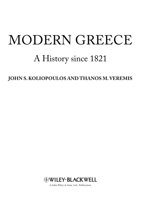 Cover image for book Modern Greece