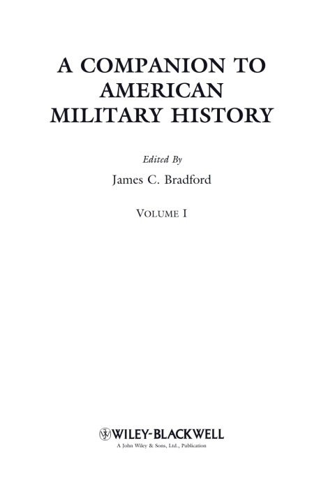 Cover image for book A Companion to American Military History