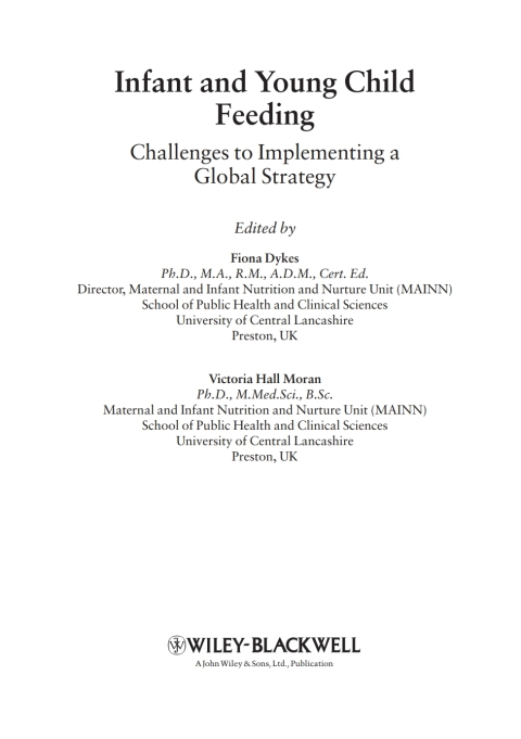 Infant and Young Child Feeding 