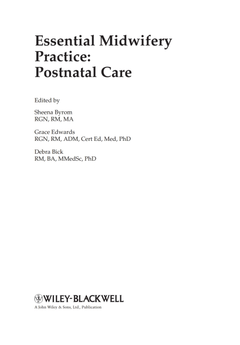 Cover image for book Postnatal Care