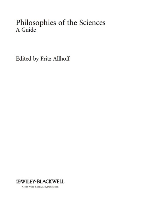 Cover image for book Philosophies of the Sciences: A Guide