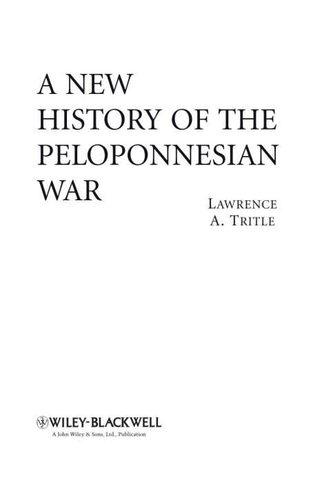 Cover image for book A New History of the Peloponnesian War