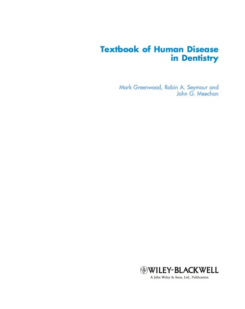 Cover image for book Textbook of Human Disease in Dentistry
