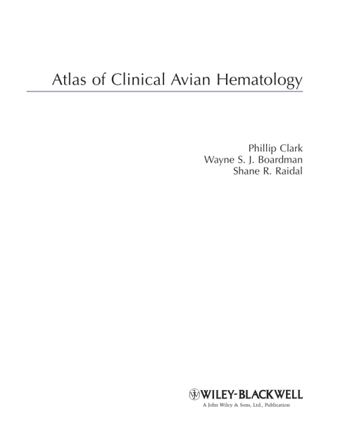 Atlas of Clinical Avian Hematology 