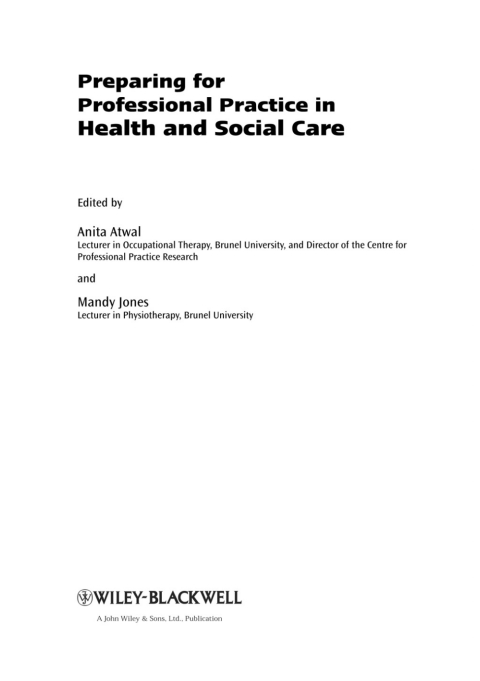 Cover image for book Preparing for Professional Practice in Health and Social Care