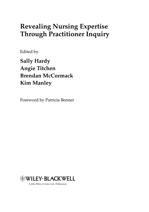 Cover image for book Revealing Nursing Expertise Through Practitioner Inquiry