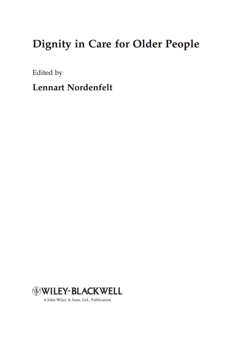 Dignity in Care for Older People 