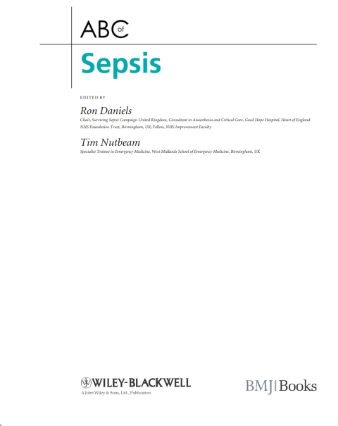 Cover image for book ABC of Sepsis