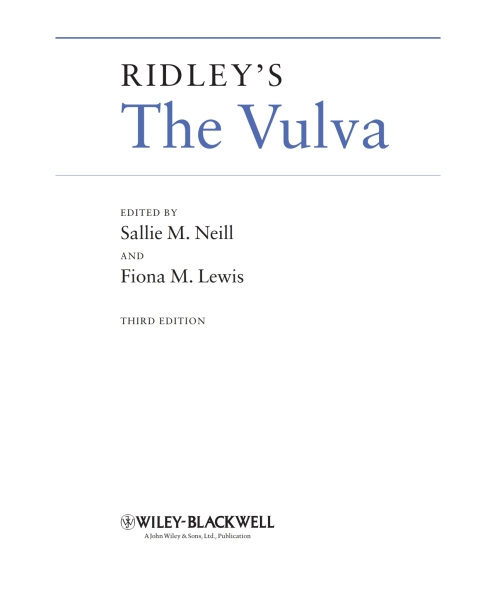 Cover image for book Ridley's The Vulva