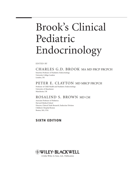 Brook's Clinical Pediatric Endocrinology 