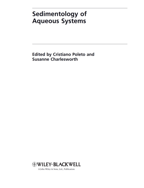 Cover image for book Sedimentology of Aqueous Systems