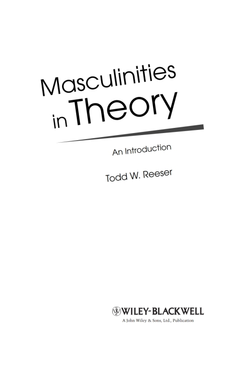 Cover image for book Masculinities in Theory
