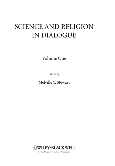 Cover image for book Science and Religion in Dialogue