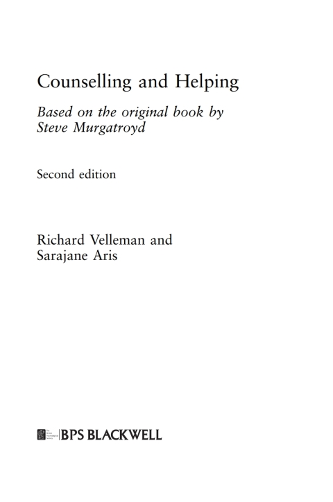 Cover image for book Counselling and Helping, 2nd Edition